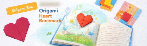 Origami Heart Bookmark