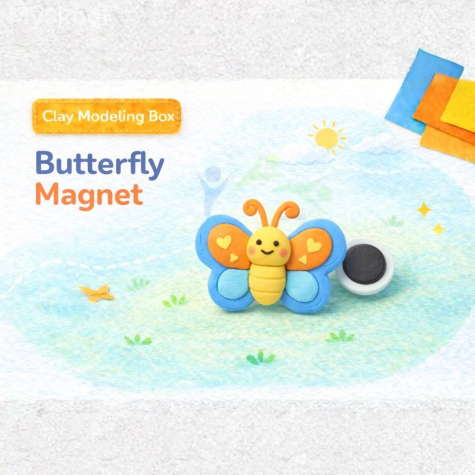 Clay Modelling - Butterfly Magnet