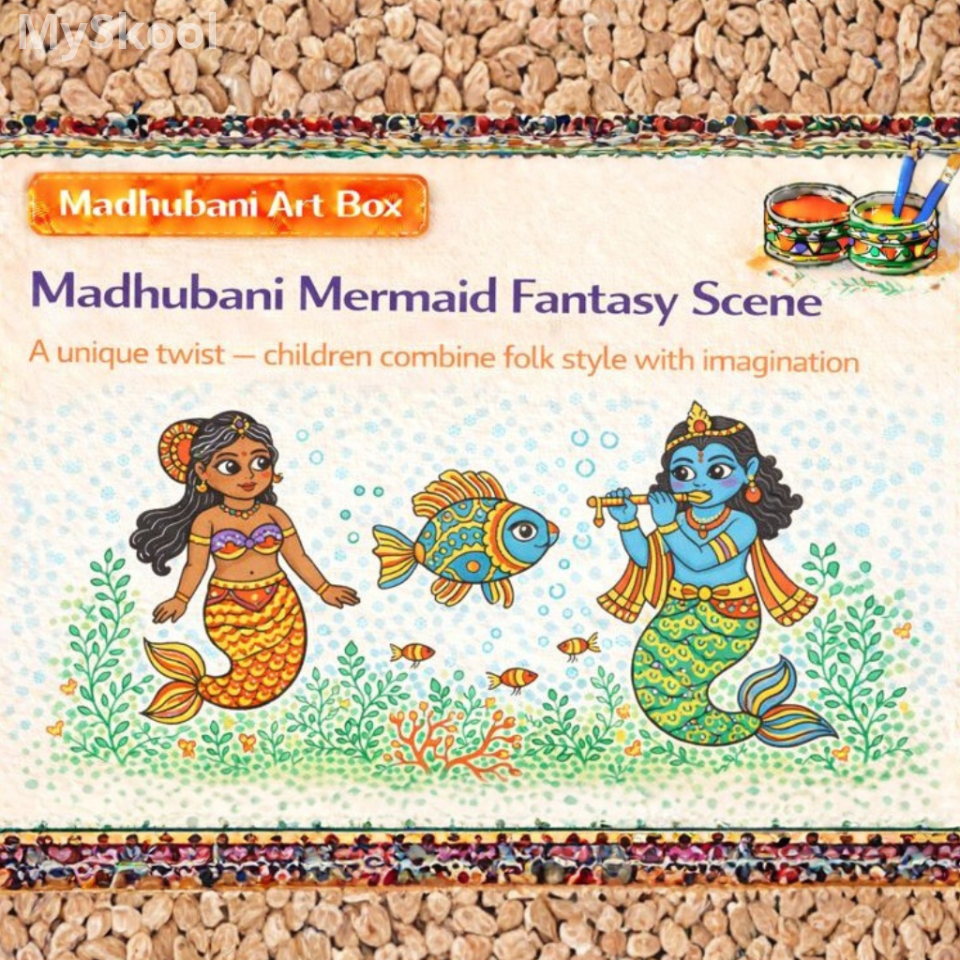Madhubani - Mermaid Fantasy