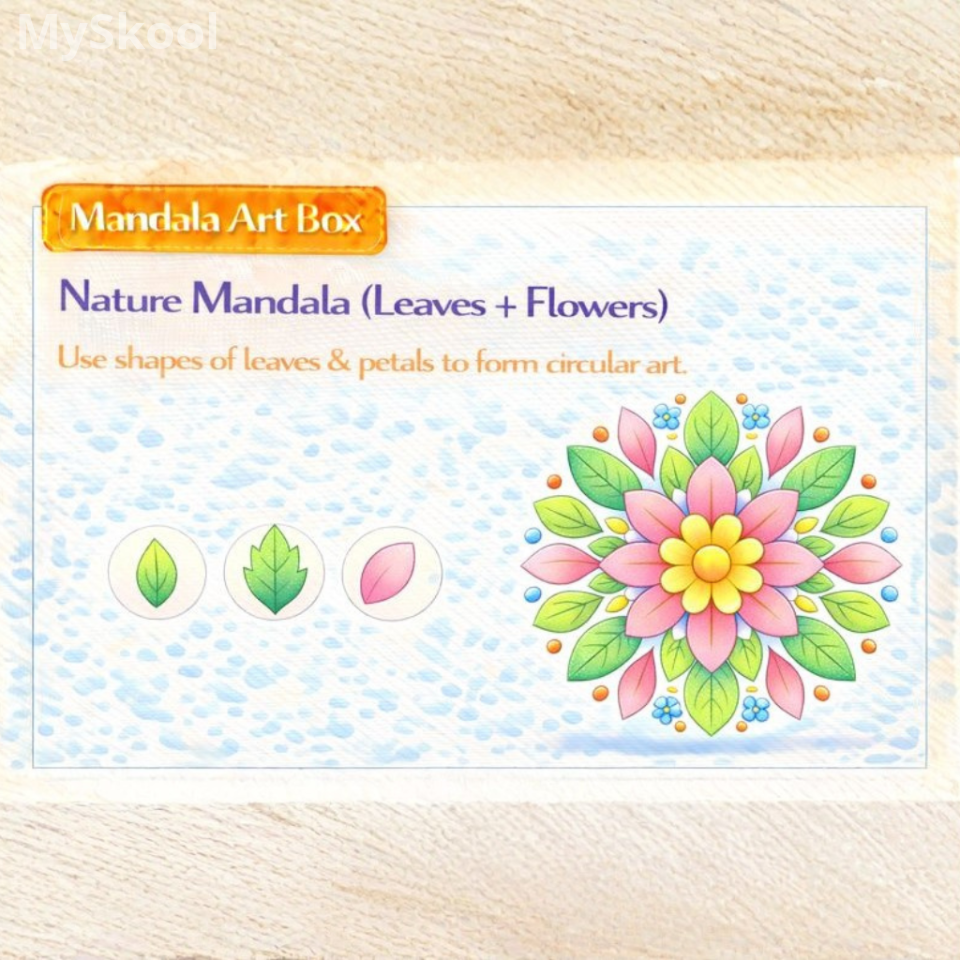 MANDALA ART- Nature Mandala (Leaves & Flowers)