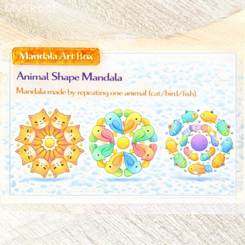 MANDALA ART- Animal Shape Mandala
