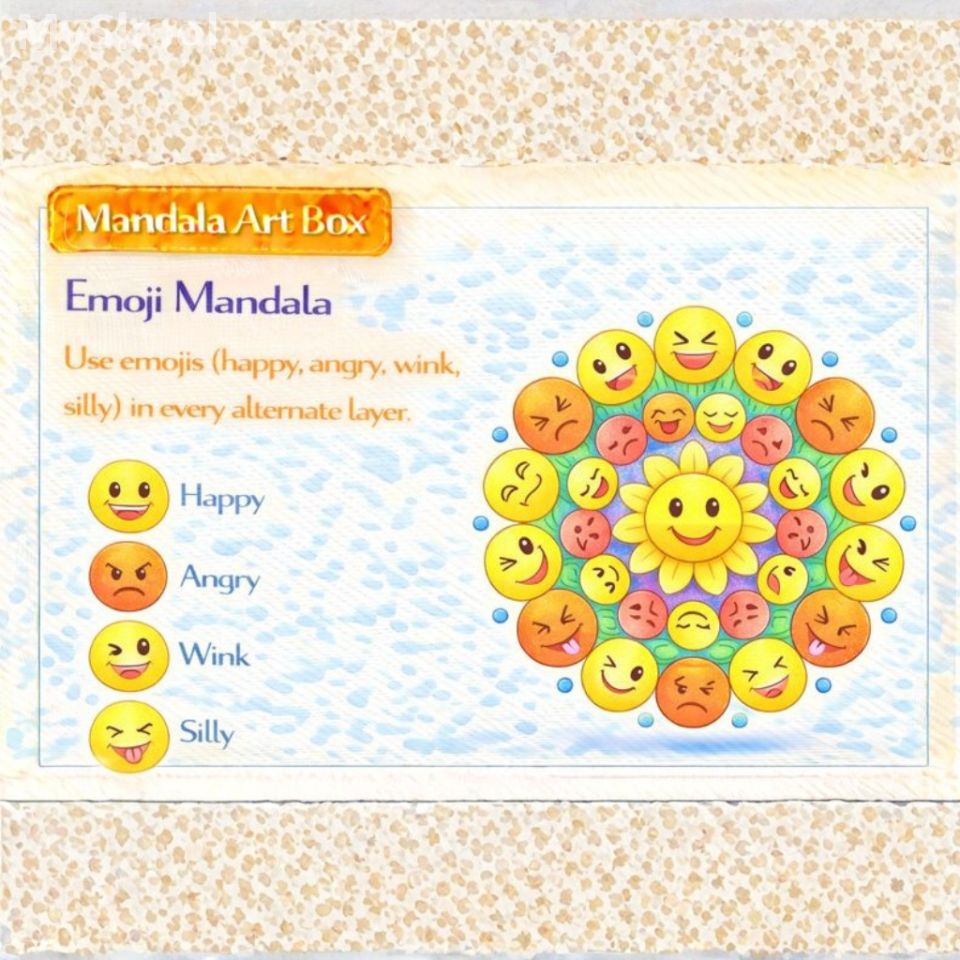MANDALA ART- Emoji Mandala