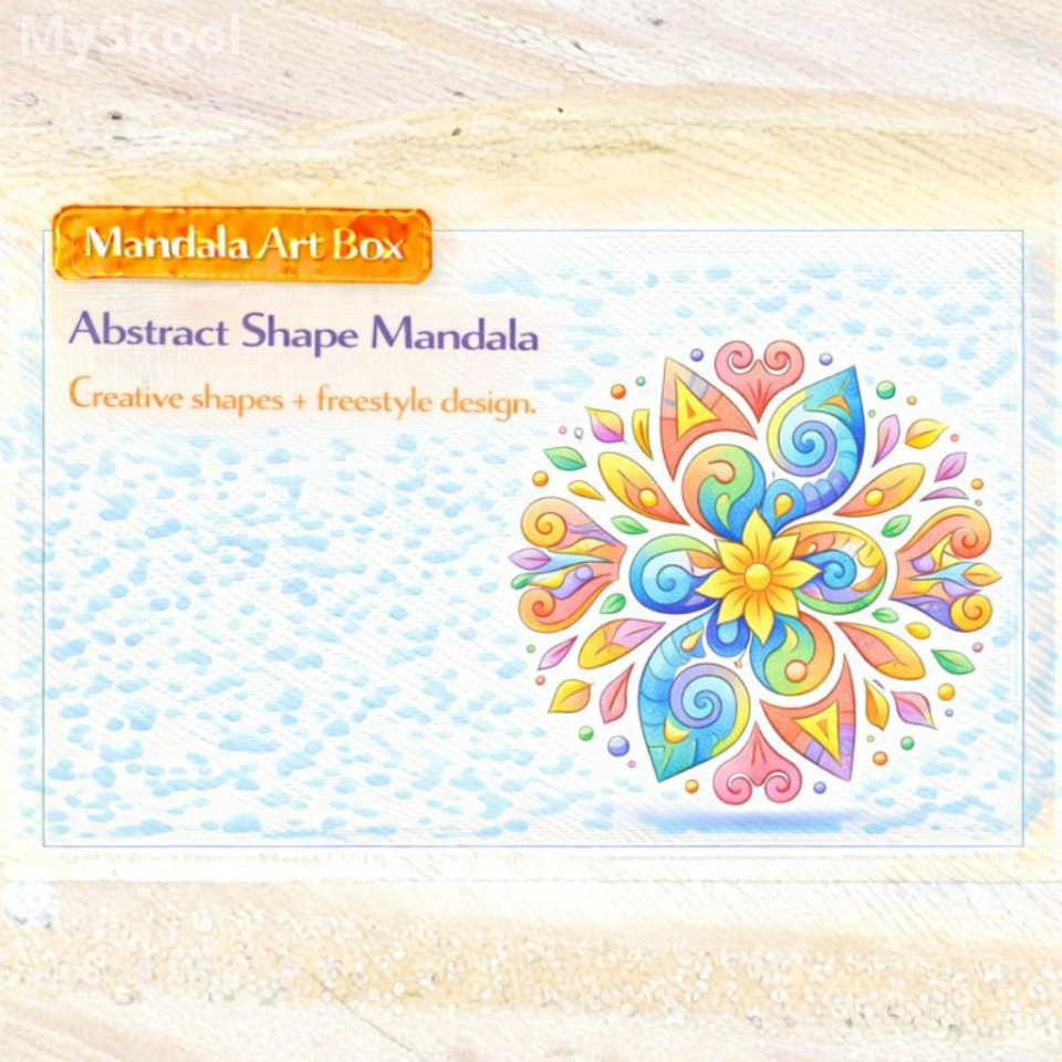 MANDALA ART- Abstract Shape Mandala