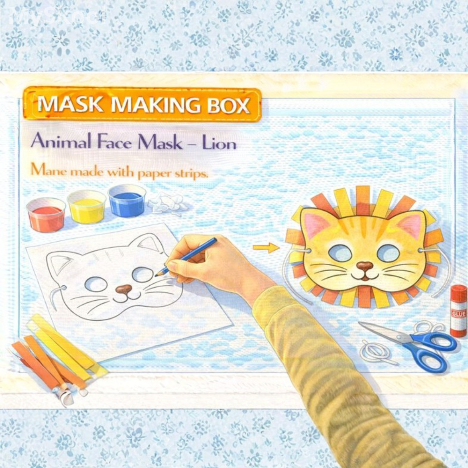 Mask Making - Animal Face Mask – Lion